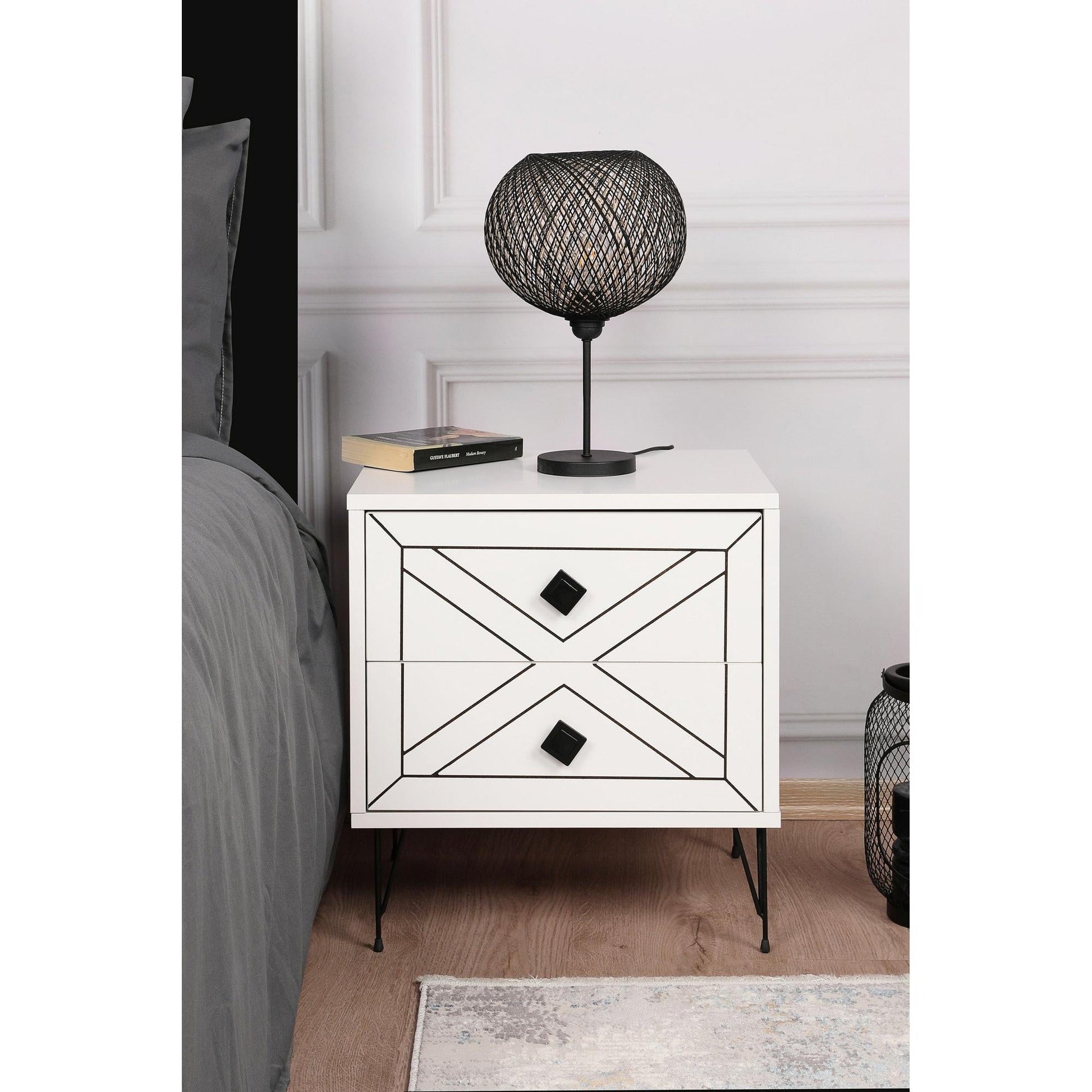 Noćni ormarić Luna - White | AG-vitahome.hr