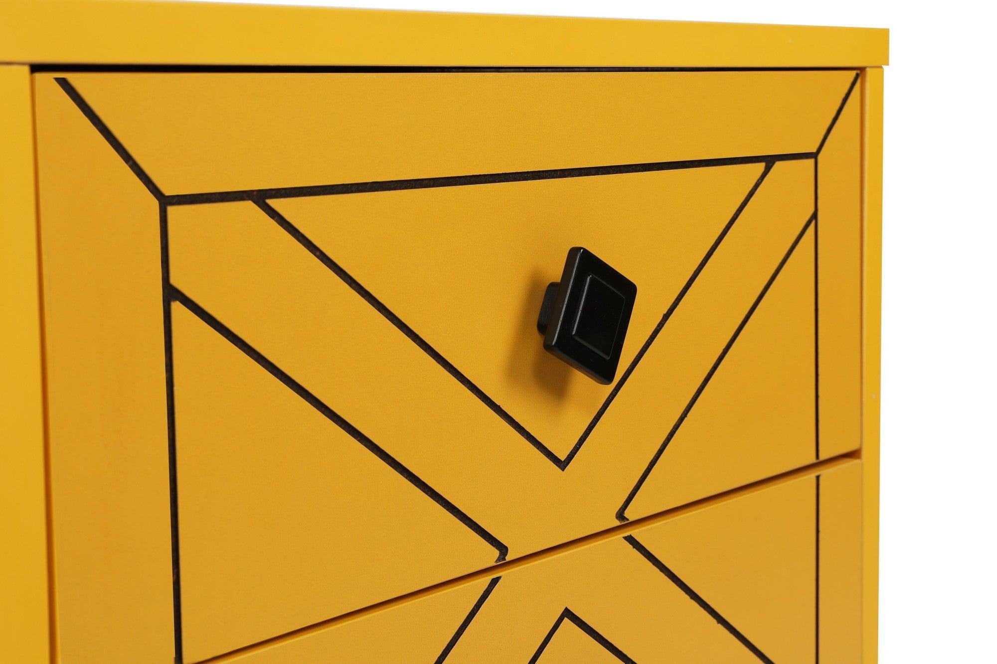 Noćni ormarić Luna - Yellow | AG-vitahome.hr