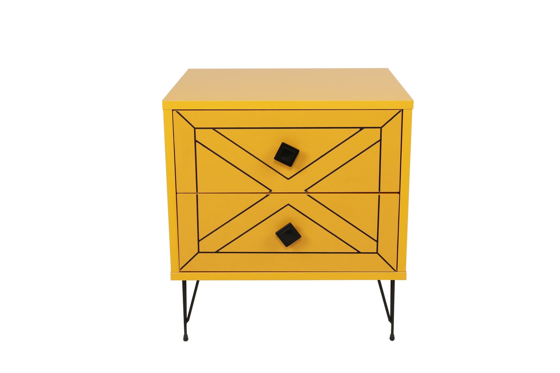 Noćni ormarić Luna - Yellow | AG-vitahome.hr