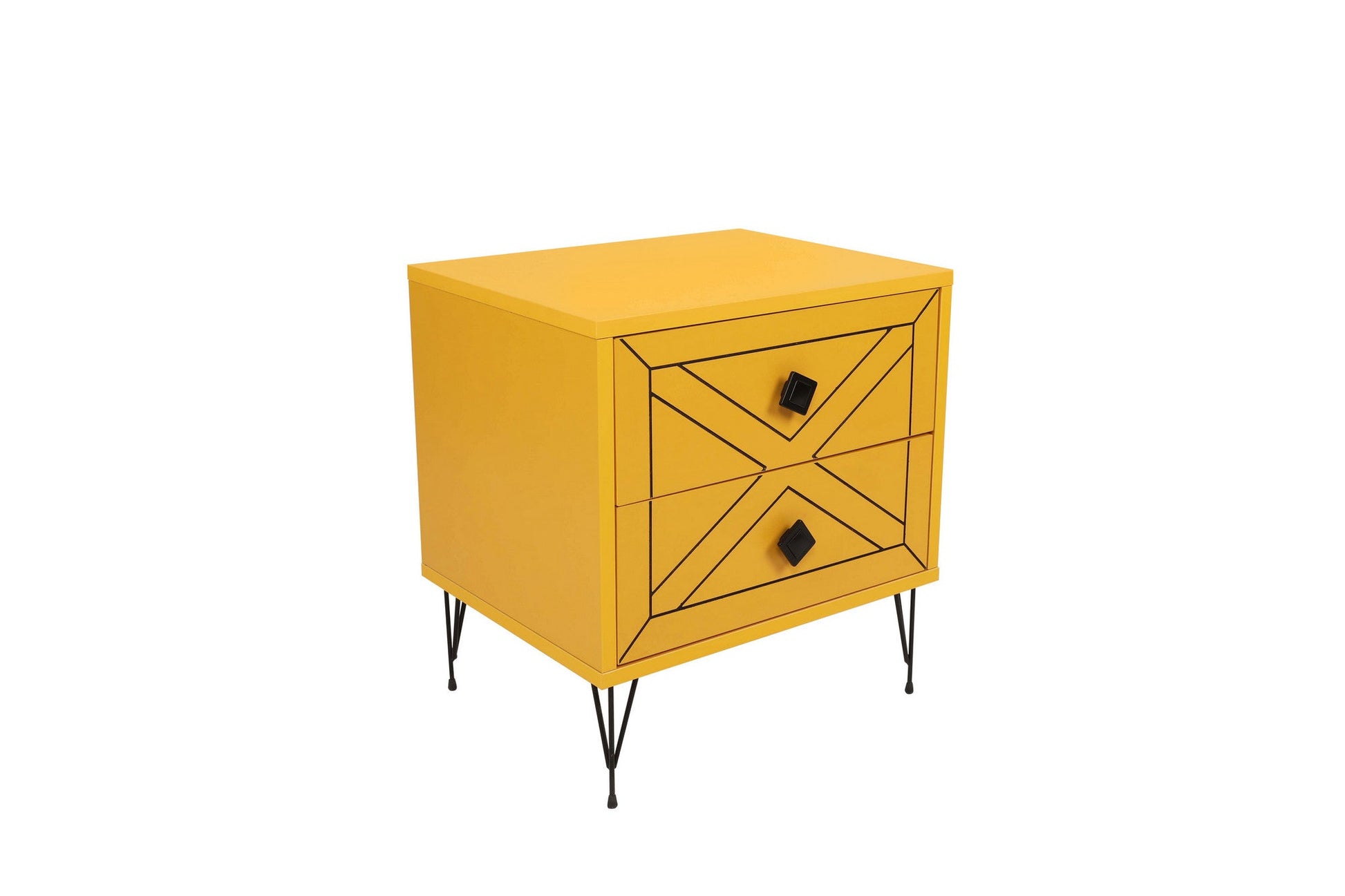 Noćni ormarić Luna - Yellow | AG-vitahome.hr