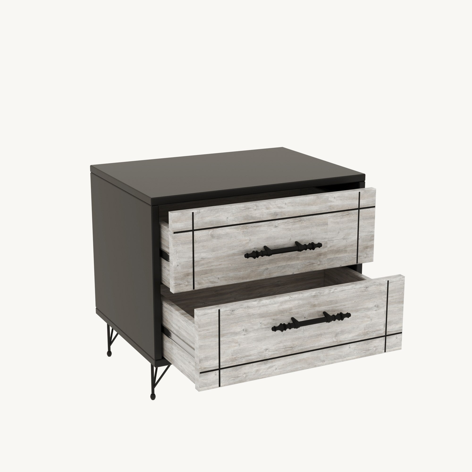 Noćni ormarić Night - Light Grey | AG-vitahome.hr