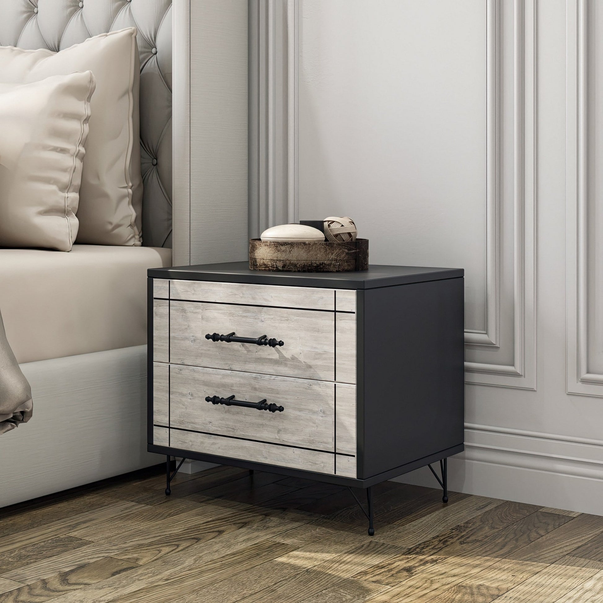 Noćni ormarić Night - Light Grey | AG-vitahome.hr