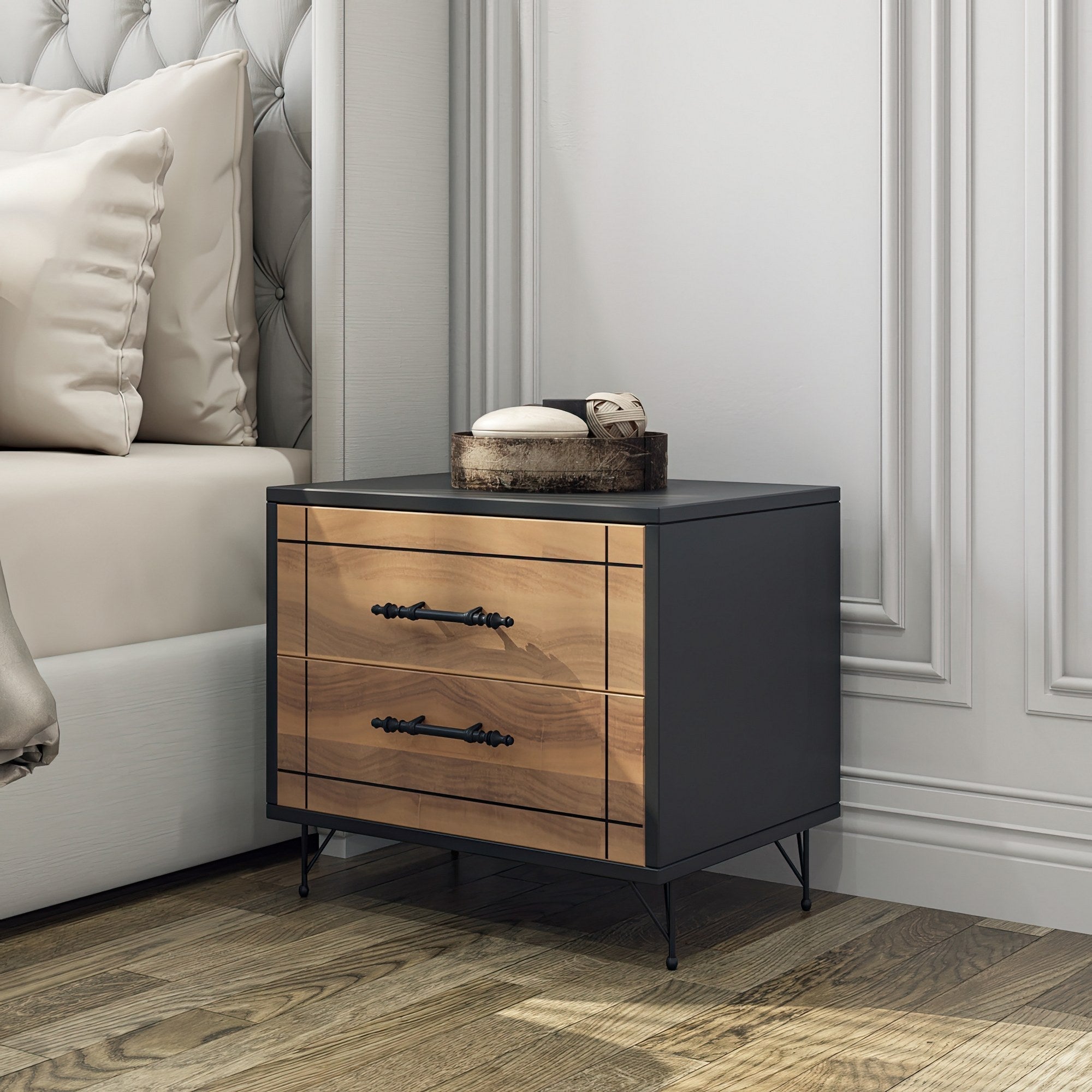 Noćni ormarić Night - Walnut | AG-vitahome.hr