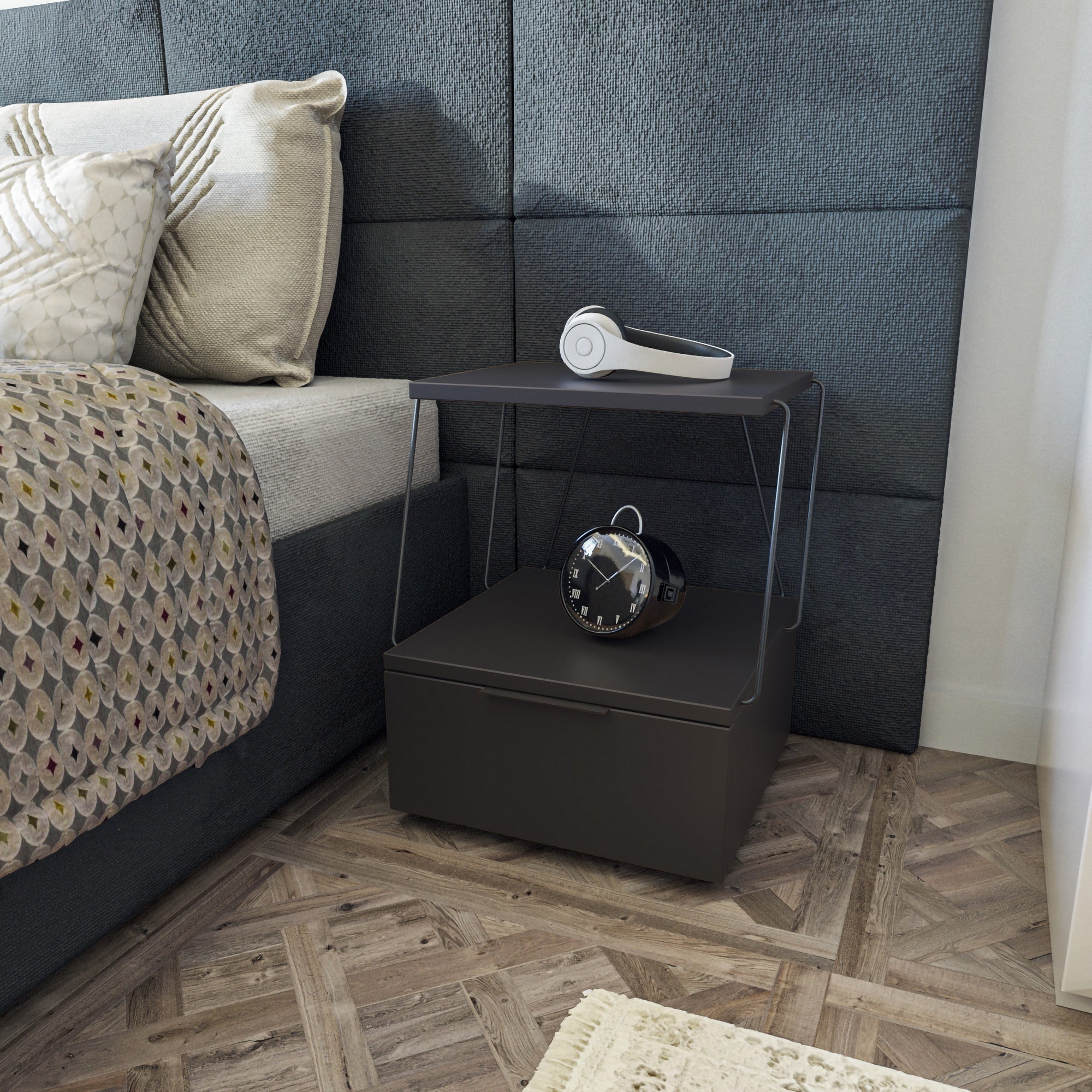 Noćni ormarić Tekoba - Anthracite | AG-vitahome.hr