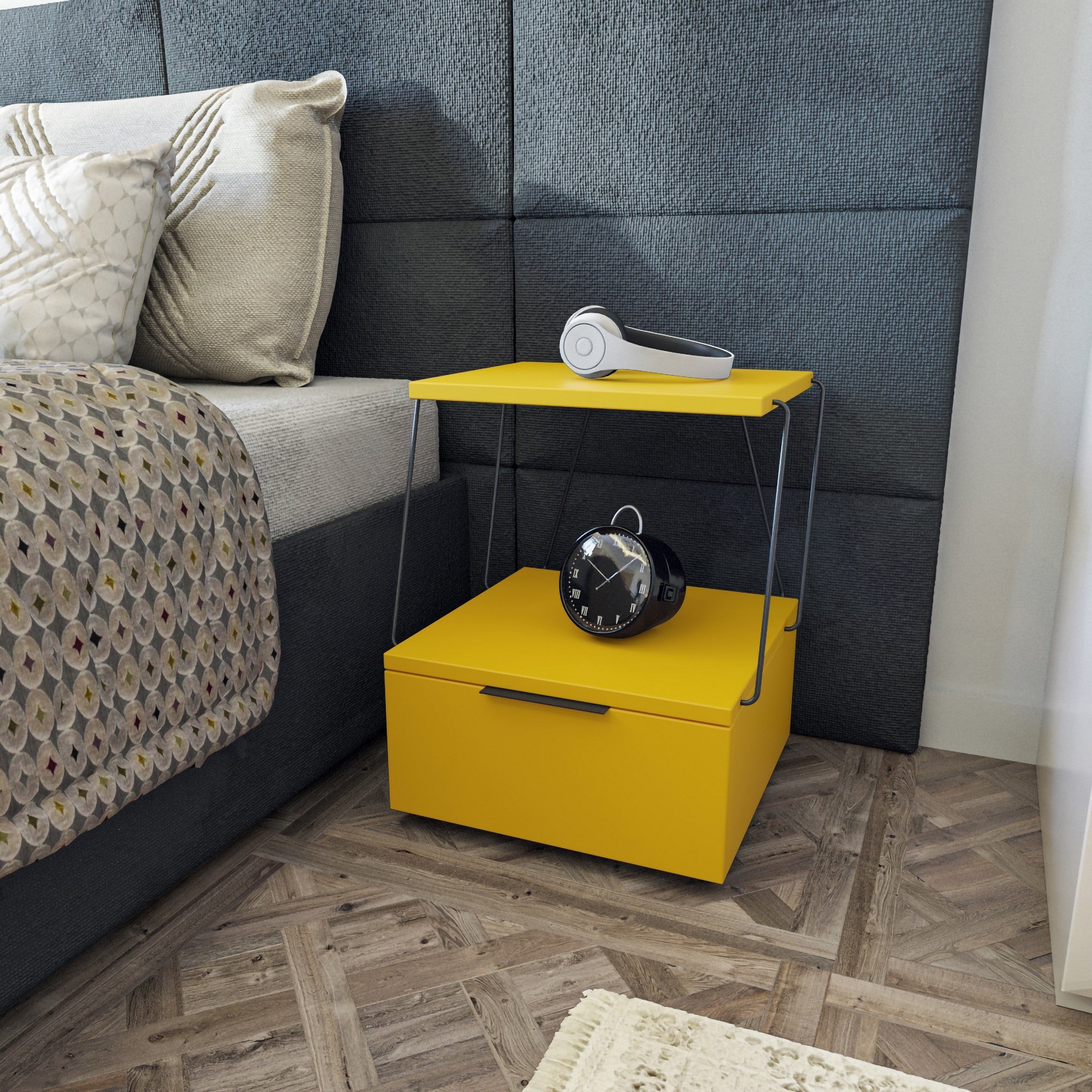 Noćni ormarić Tekoba - Yellow | AG-vitahome.hr