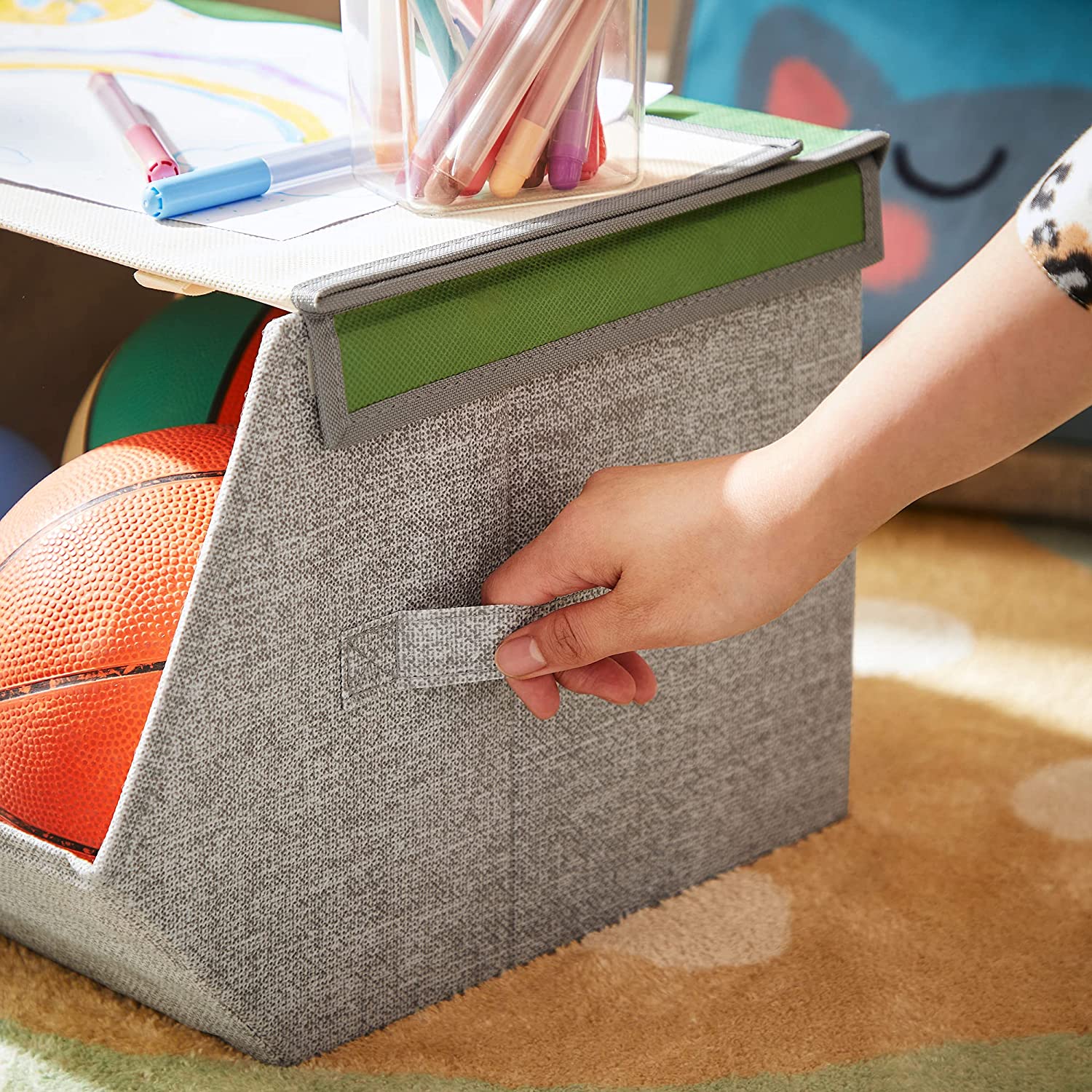 Odlaganje igračaka, 3-dijelni organizatori za odlaganje za djecu, 38 x 25 x 26,5 cm | SONGMICS-vitahome.hr