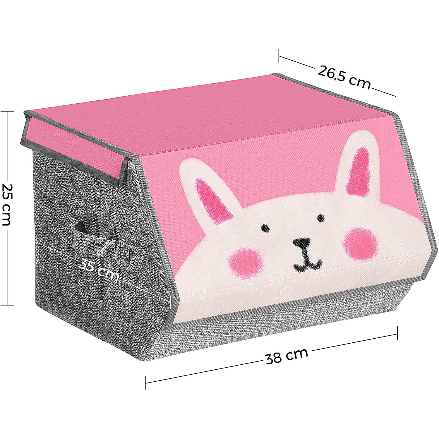 Odlaganje igračaka, 3-dijelni organizatori za odlaganje za djecu, 38 x 25 x 26,5 cm | SONGMICS-vitahome.hr