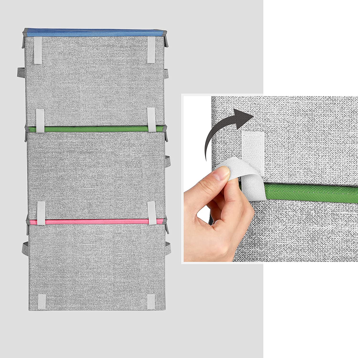 Odlaganje igračaka, 3-dijelni organizatori za odlaganje za djecu, 38 x 25 x 26,5 cm | SONGMICS-vitahome.hr