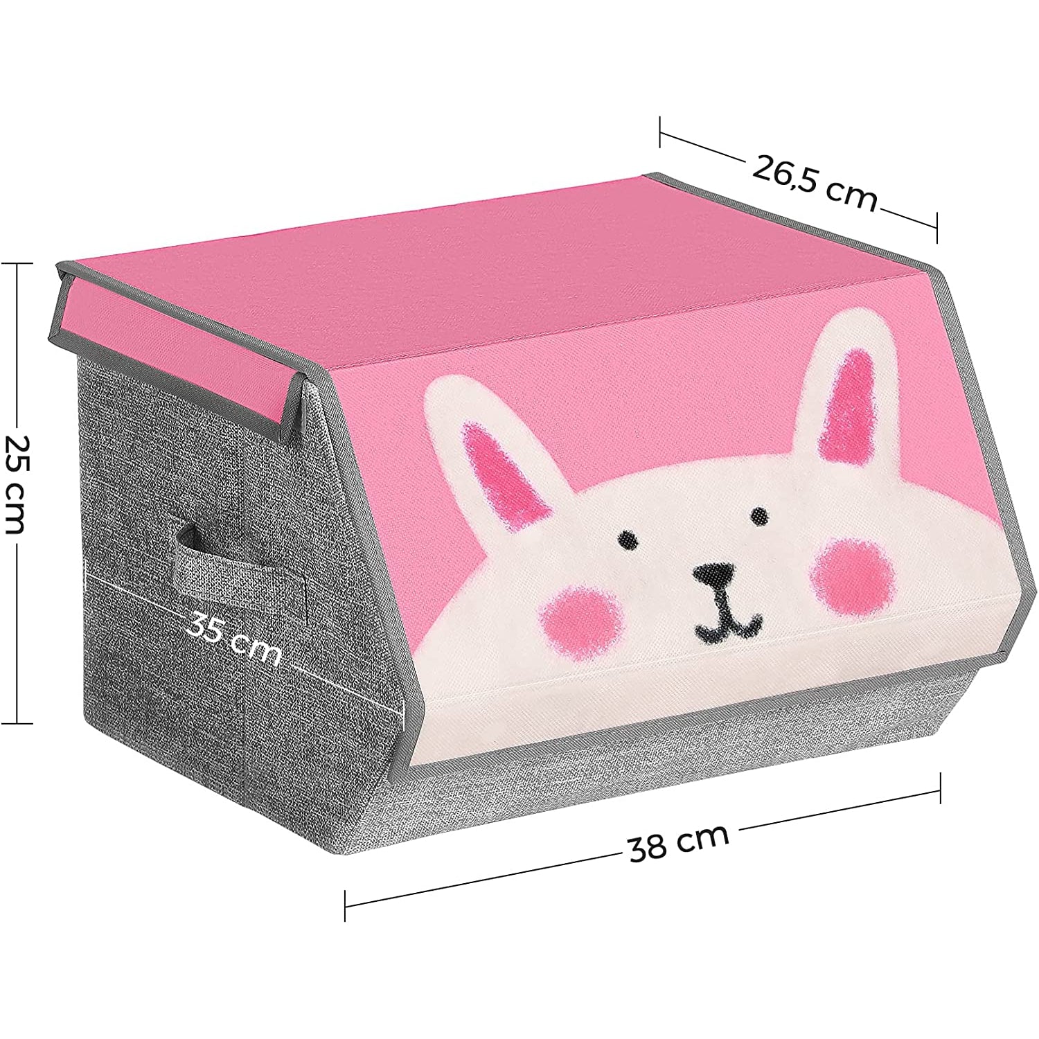 Odlaganje igračaka, 3-dijelni organizatori za odlaganje za djecu, 38 x 25 x 26,5 cm | SONGMICS-vitahome.hr