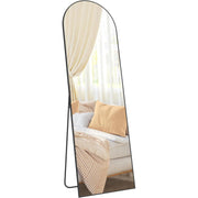 Ogledalo pune dužine, 160 x 50 cm, okvir od aluminijske legure crne boje | SONGMICS-SONGMICS-Vita Home