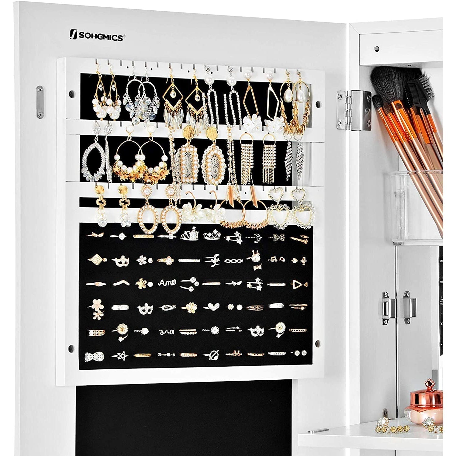 Ogledalo za nakit 37 x 10 x 108 cm | SONGMICS-vitahome.hr