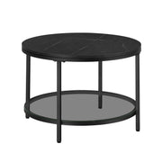 Okrugli stolić za kavu dimenzija 65 x 46 cm (ø x v), crne boje | VASAGLE-vitahome.hr