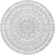 Okrugli tepih promjera 120 cm, neklizajući, periv u perilici, sivo plavi | SONGMICS-vitahome.hr