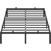 Okvir kreveta 140 × 190 cm, mat crna