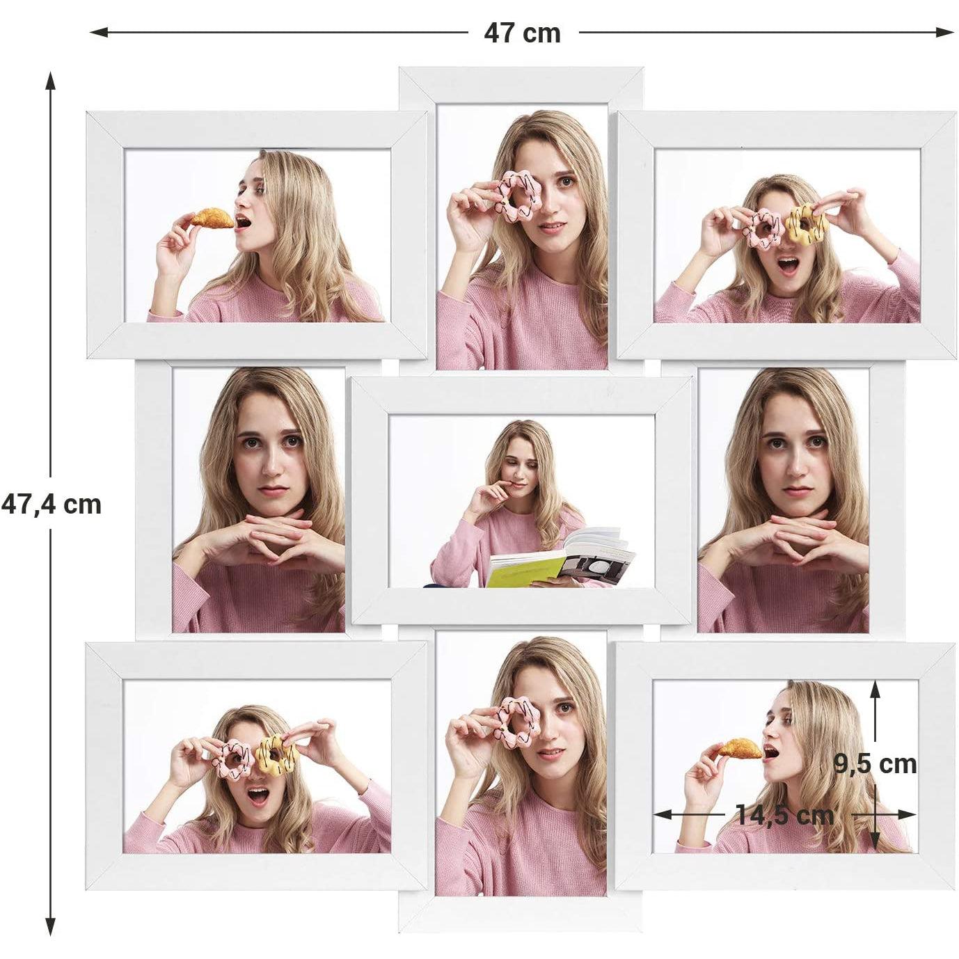 Okviri za fotografije, kolaž za 9 fotografija, bijeli | SONGMICS-vitahome.hr
