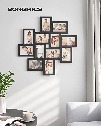 Okviri za slike, set okvira za obiteljske fotografije, crni
