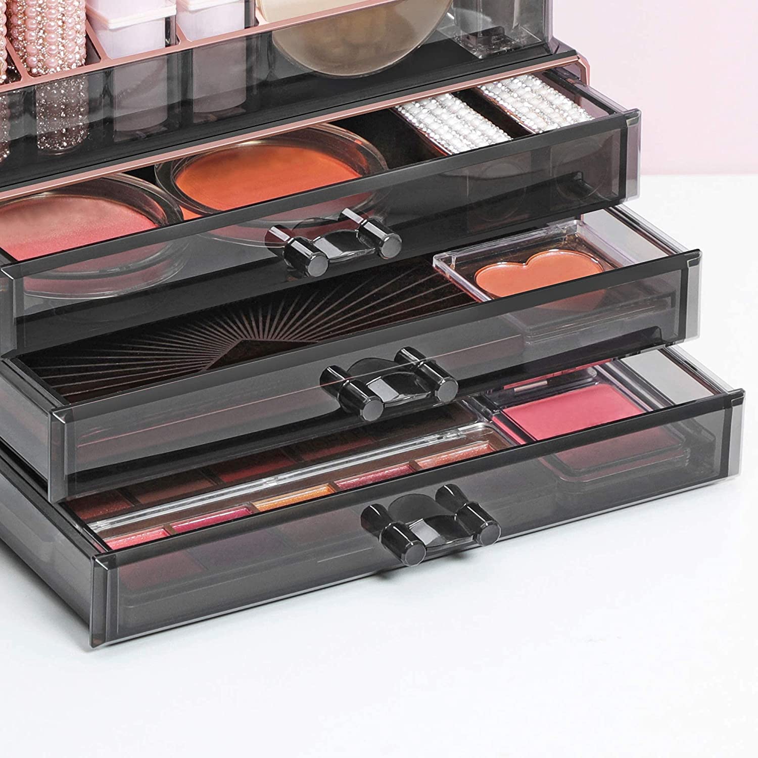 organizator šminke, organizator kozmetike s 3 ladice i 15 pretinaca | SONGMICS-vitahome.hr
