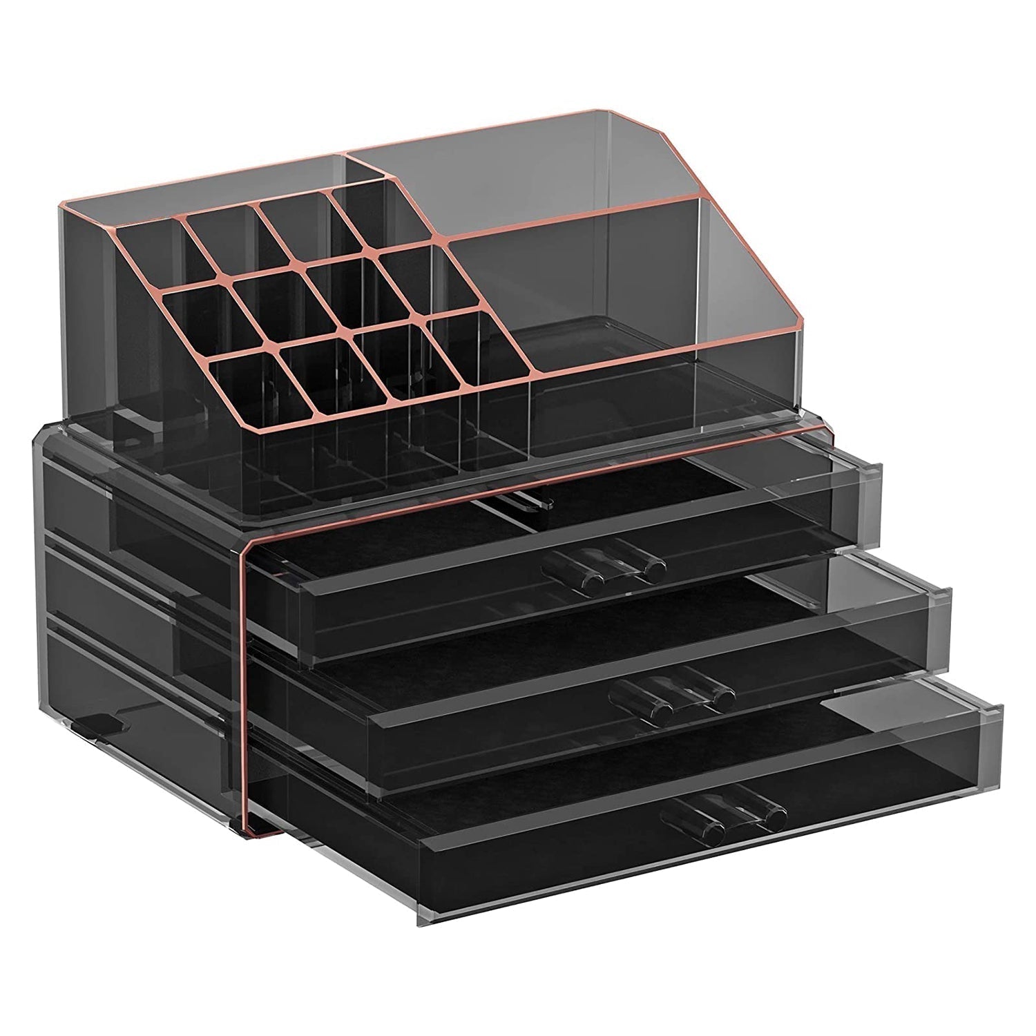 organizator šminke, organizator kozmetike s 3 ladice i 15 pretinaca | SONGMICS-vitahome.hr