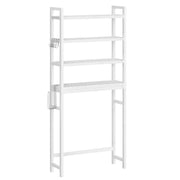 Organizator za kupaonicu iznad WC-a na 4 razine, 26 x 63 x 185 cm, bijeli | SONGMICS-vitahome.hr