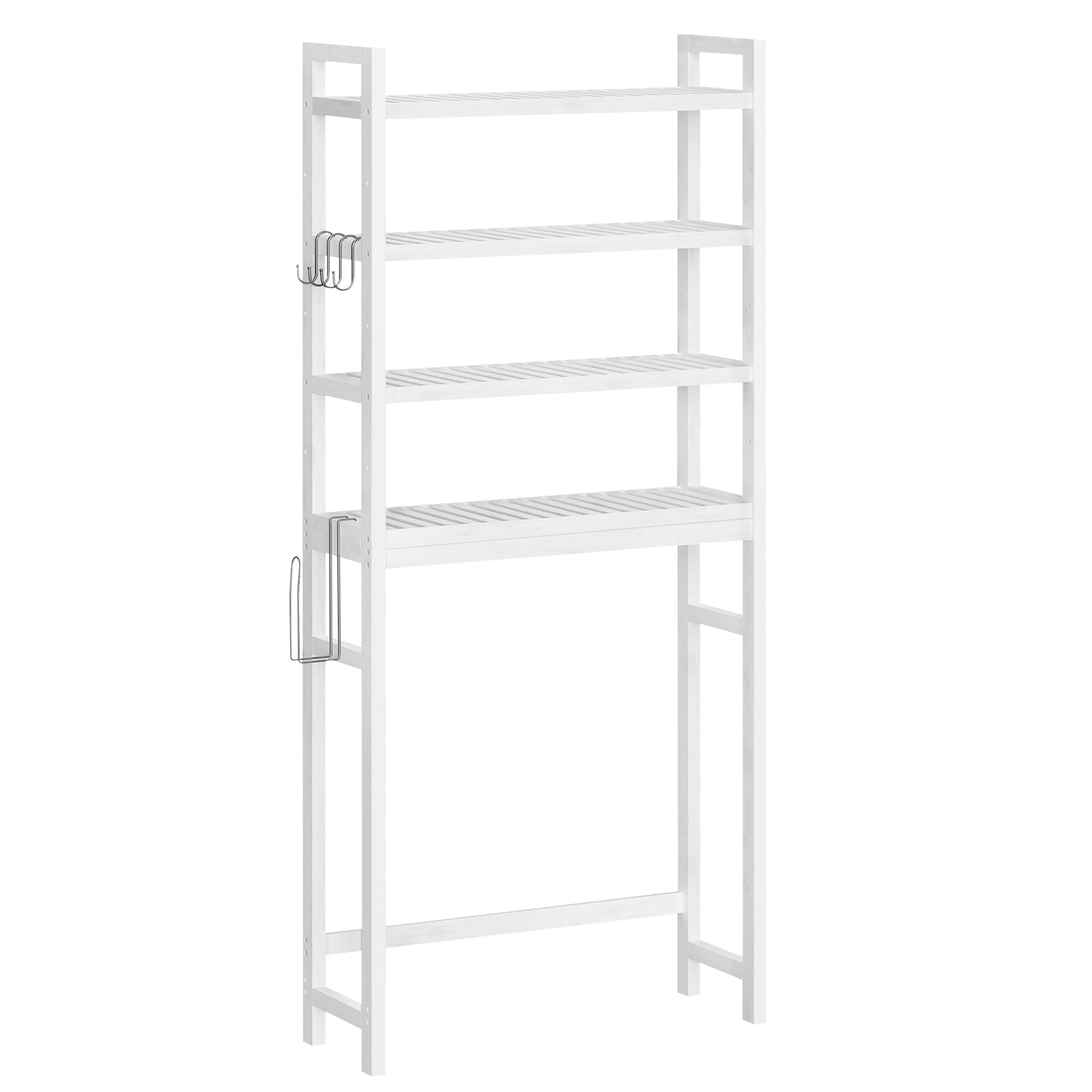 Organizator za kupaonicu iznad WC-a na 4 razine, 26 x 63 x 185 cm, bijeli | SONGMICS-vitahome.hr