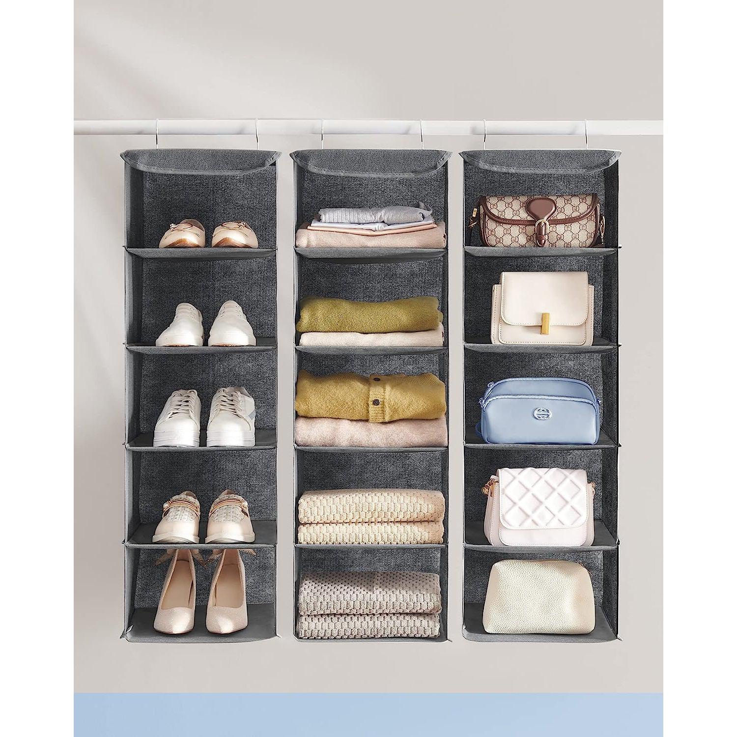 Organizator za odjeću u ormaru 30 x 90 x 30 cm, sivi | SONGMICS-vitahome.hr