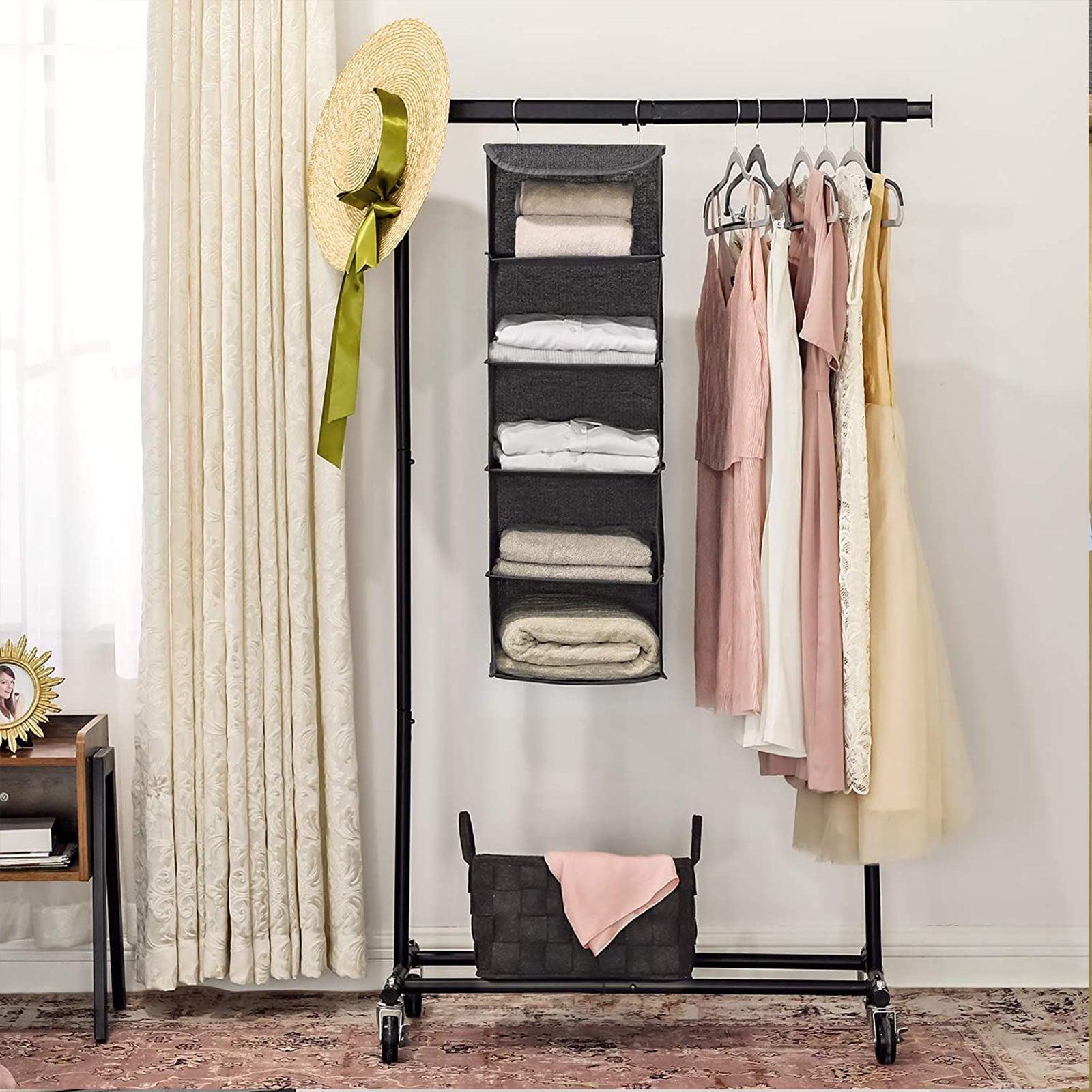 Organizator za odjeću u ormaru 30 x 90 x 30 cm, sivi | SONGMICS-vitahome.hr