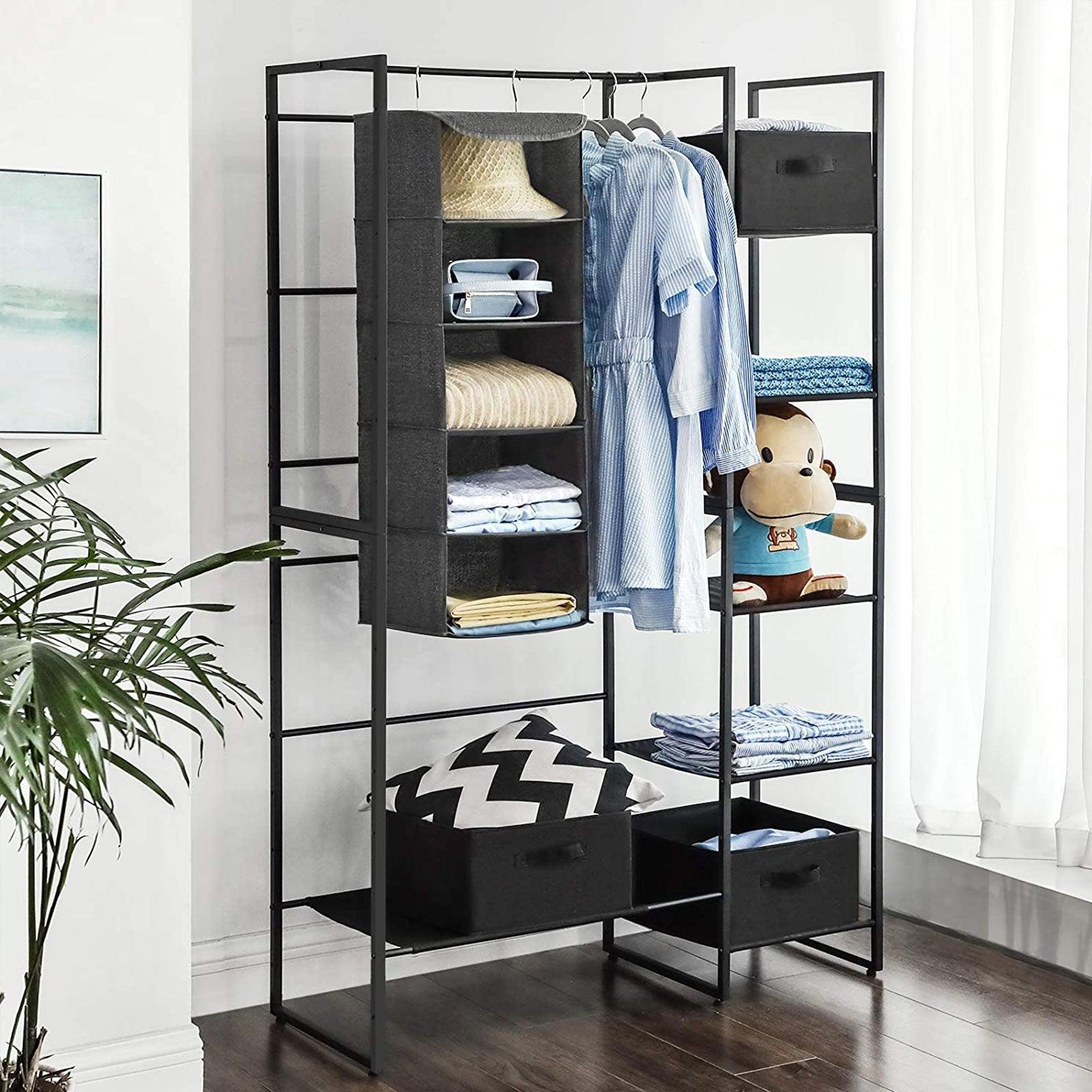 Organizator za odjeću u ormaru 30 x 90 x 30 cm, sivi | SONGMICS-vitahome.hr
