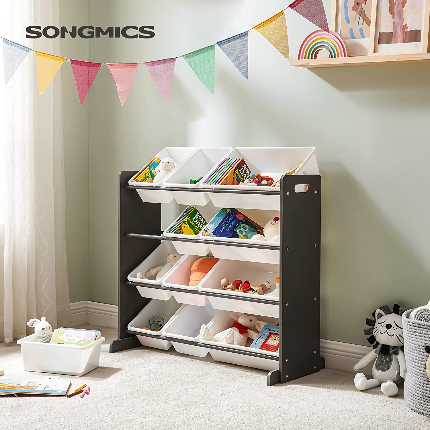 organizator za odlaganje dječjih igračaka, 86 x 26,5 x 78 cm | SONGMICS-vitahome.hr