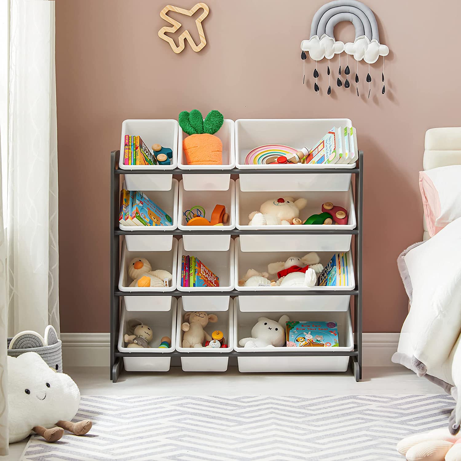 organizator za odlaganje dječjih igračaka, 86 x 26,5 x 78 cm | SONGMICS-vitahome.hr