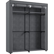 Organizator za odlaganje odjeće, mobilni platneni ormar s vješalicama 140 x 43 x 174 cm, sivi | SONGMICS-vitahome.hr