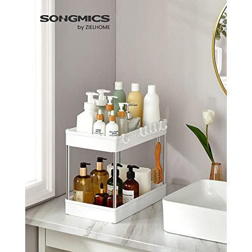 Organizator za pohranu ispod sudopera na 2 nivoa, 40 x 22 x 31 cm, bijeli | SONGMICS-vitahome.hr