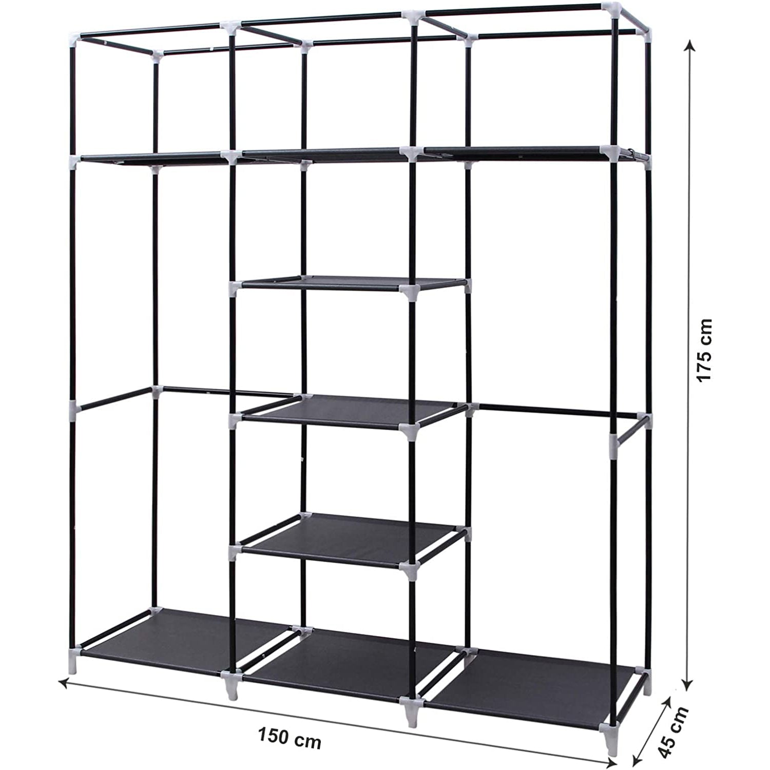 Ormar 175 x 150 x 45 cm, sivi | SONGMICS-vitahome.hr