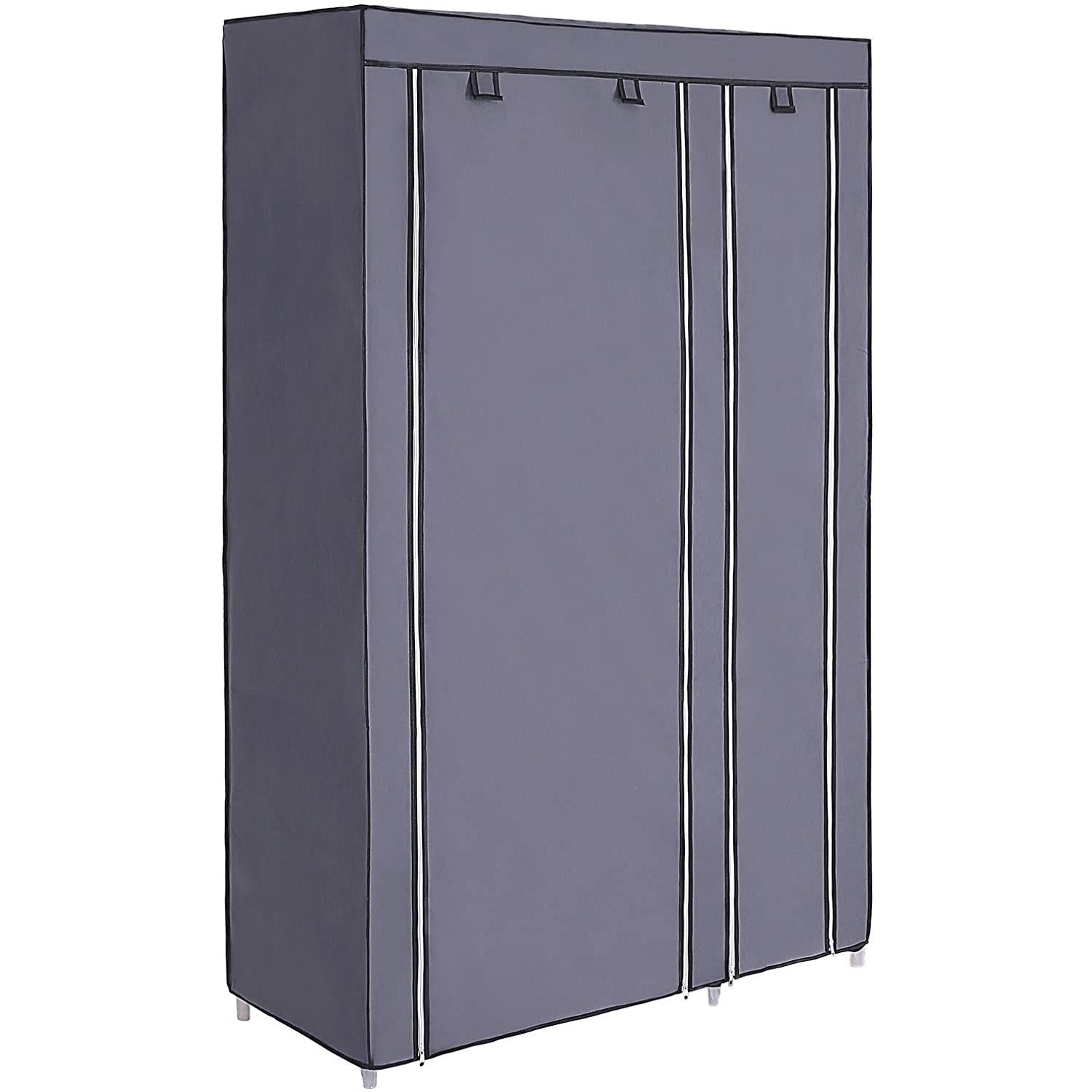 Ormar od tkanine, mobilni ormar sa šipkom za odjeću 110 x 175 x 45 cm, siva | SONGMICS-vitahome.hr
