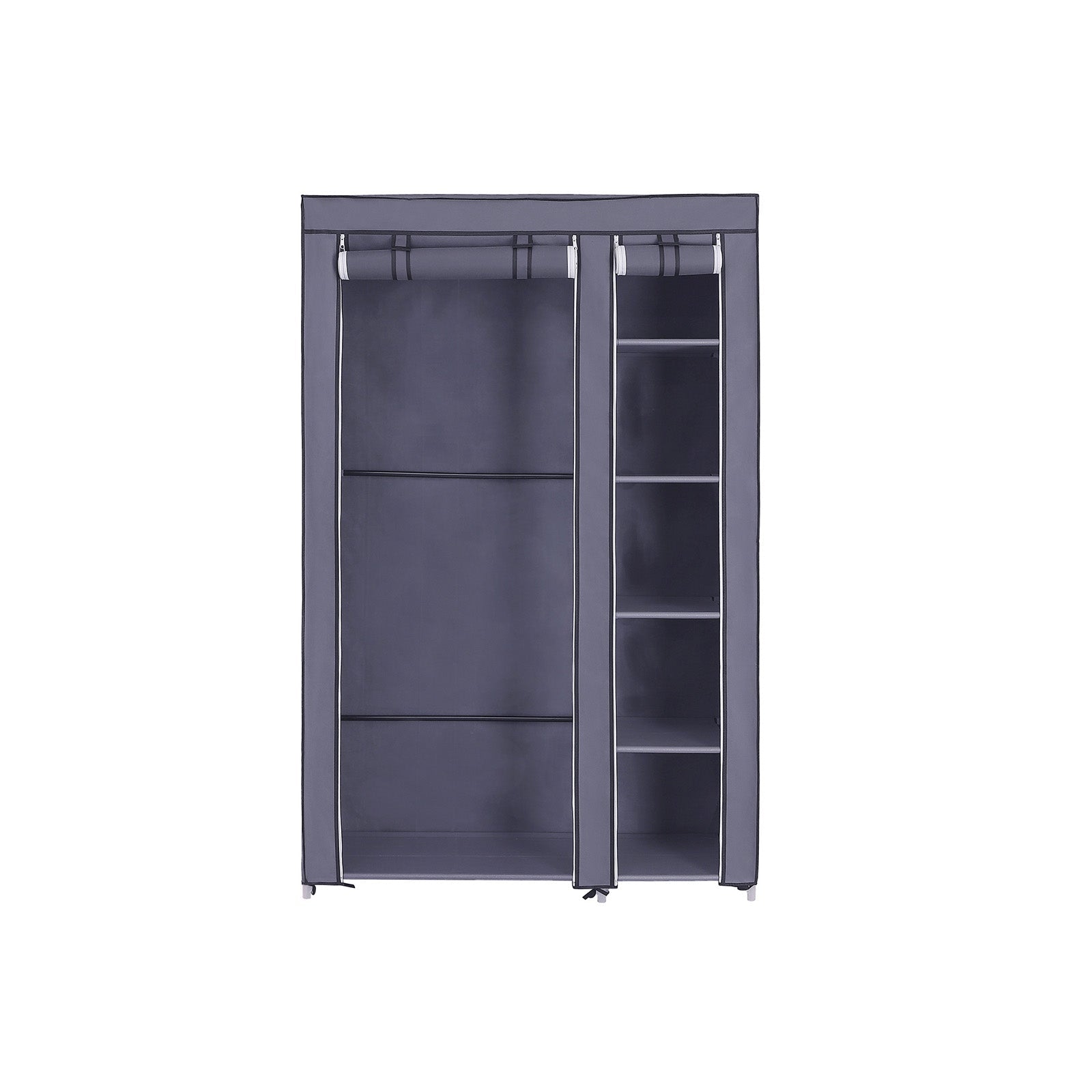 Ormar od tkanine, mobilni ormar sa šipkom za odjeću 110 x 175 x 45 cm, siva | SONGMICS-vitahome.hr