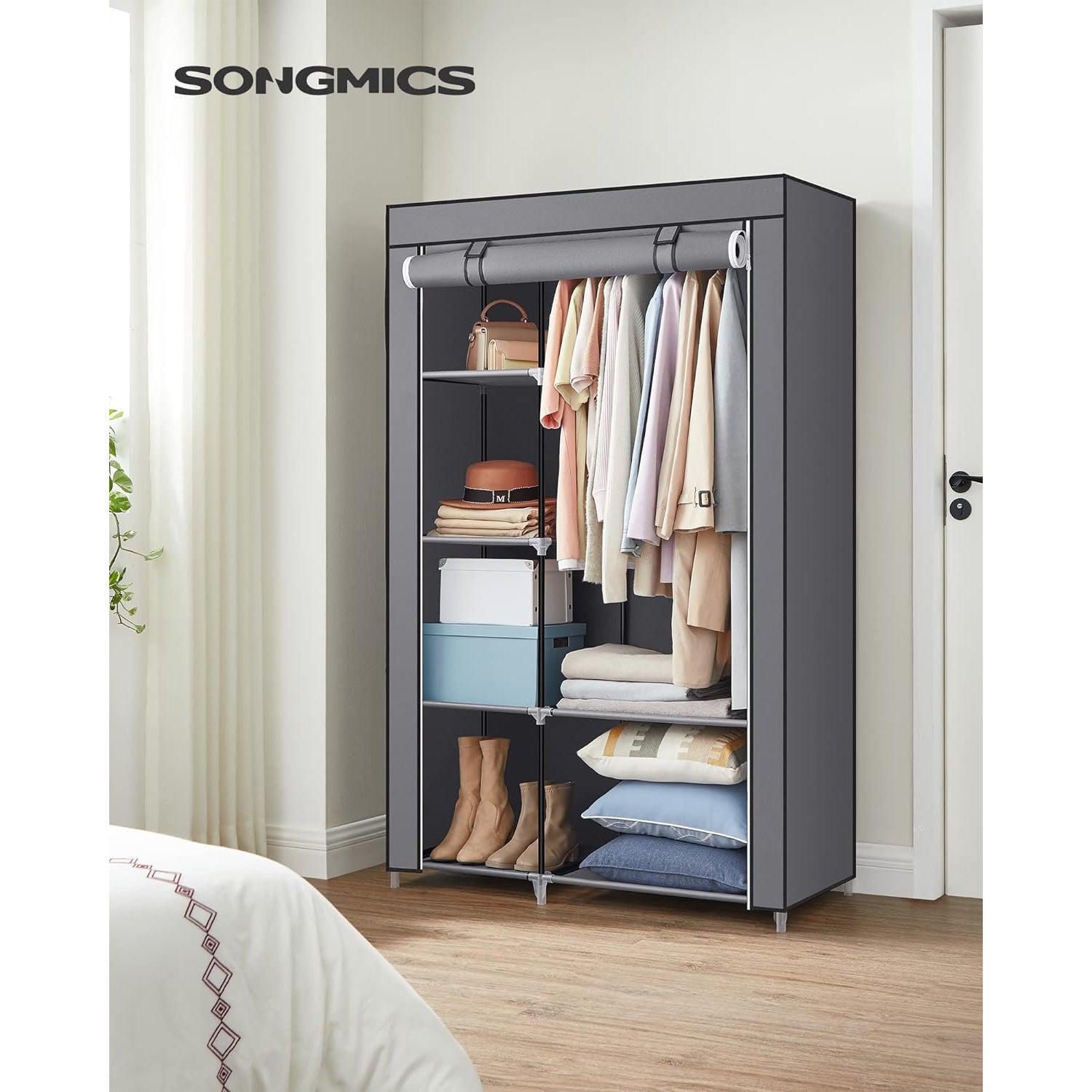 Ormar od tkanine, ormar sa 6 polica, siva | SONGMICS-vitahome.hr
