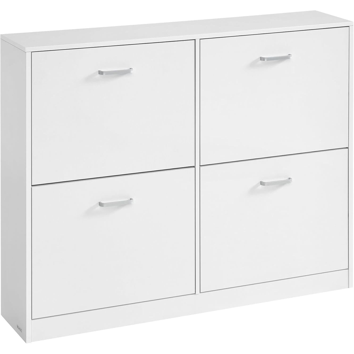 Ormar za cipele s 4 ladice, 24 x 105,5 x 82,7 cm, bijele boje | VASAGLE-VASAGLE-Vita Home