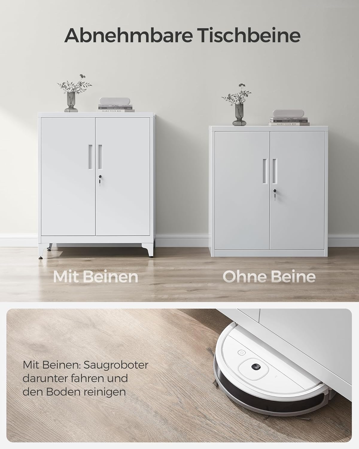 Ormar za dokumente, 40 x 80 x 90 cm, mat sive boje | SONGMICS-SONGMICS-Vita Home