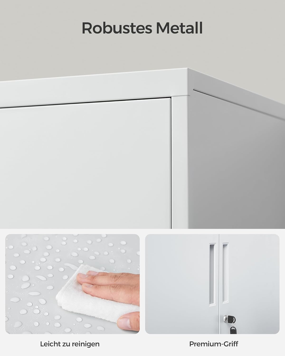 Ormar za dokumente, 40 x 80 x 90 cm, mat sive boje | SONGMICS-SONGMICS-Vita Home