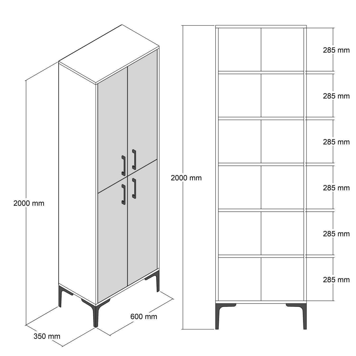 Ormar za obuću Berlin A - Walnut, Anthracite | AG-vitahome.hr