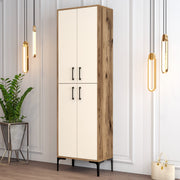 Ormar za obuću Berlin A - Walnut, Cream | AG-vitahome.hr