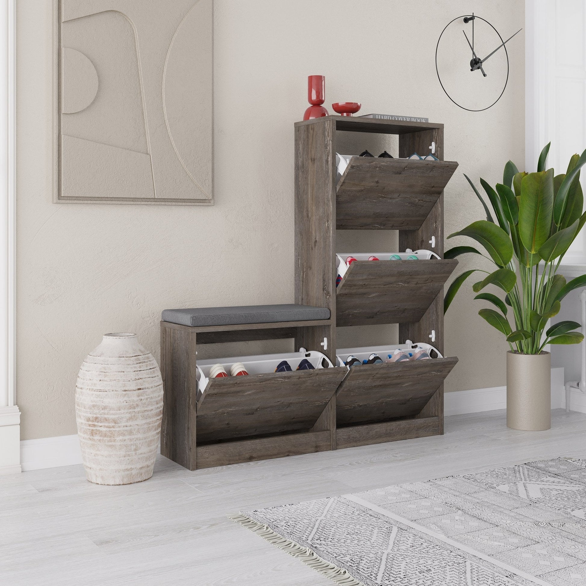 Ormar za obuću Dude - Dark Brown | AG-vitahome.hr