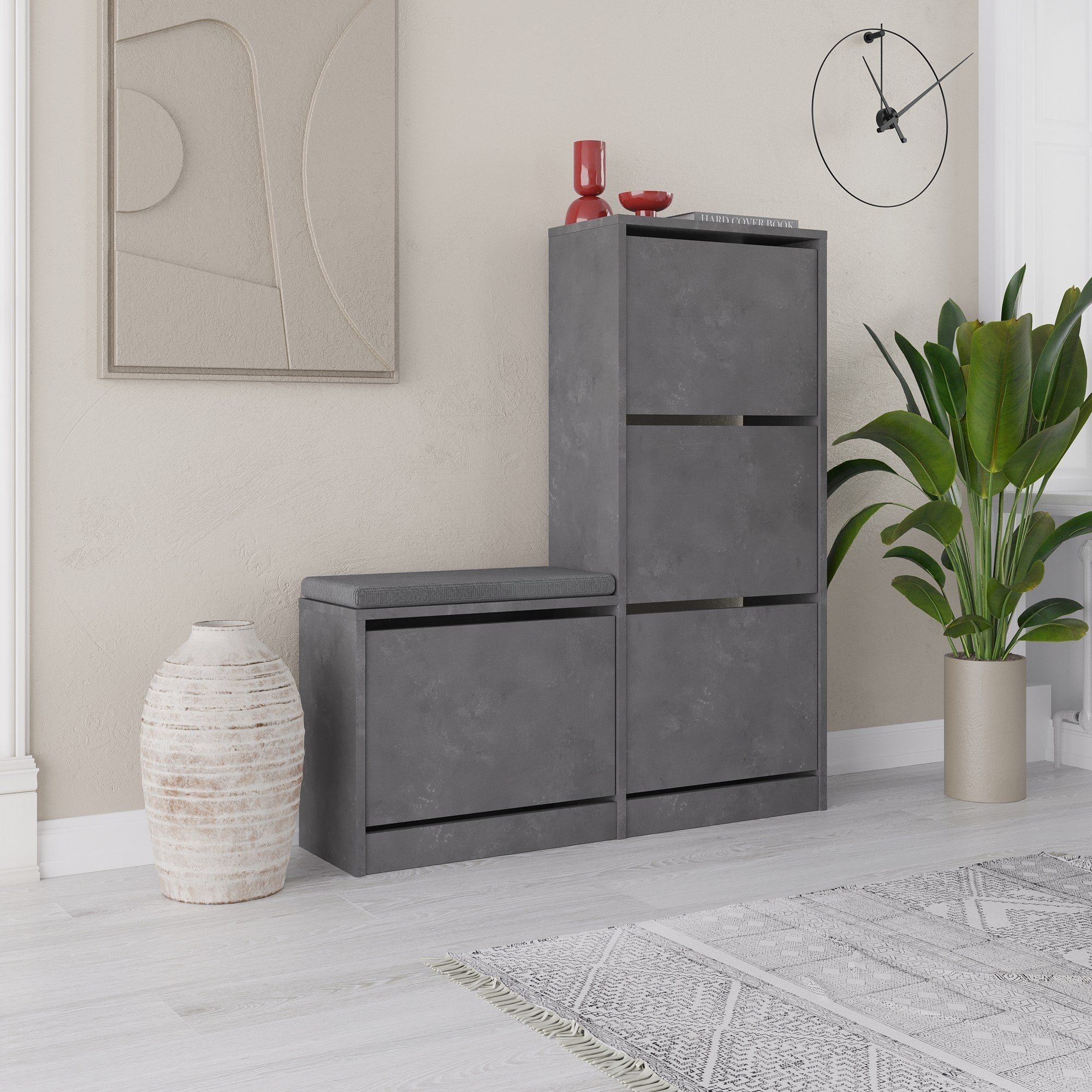 Ormar za obuću Dude - Grey | AG-vitahome.hr
