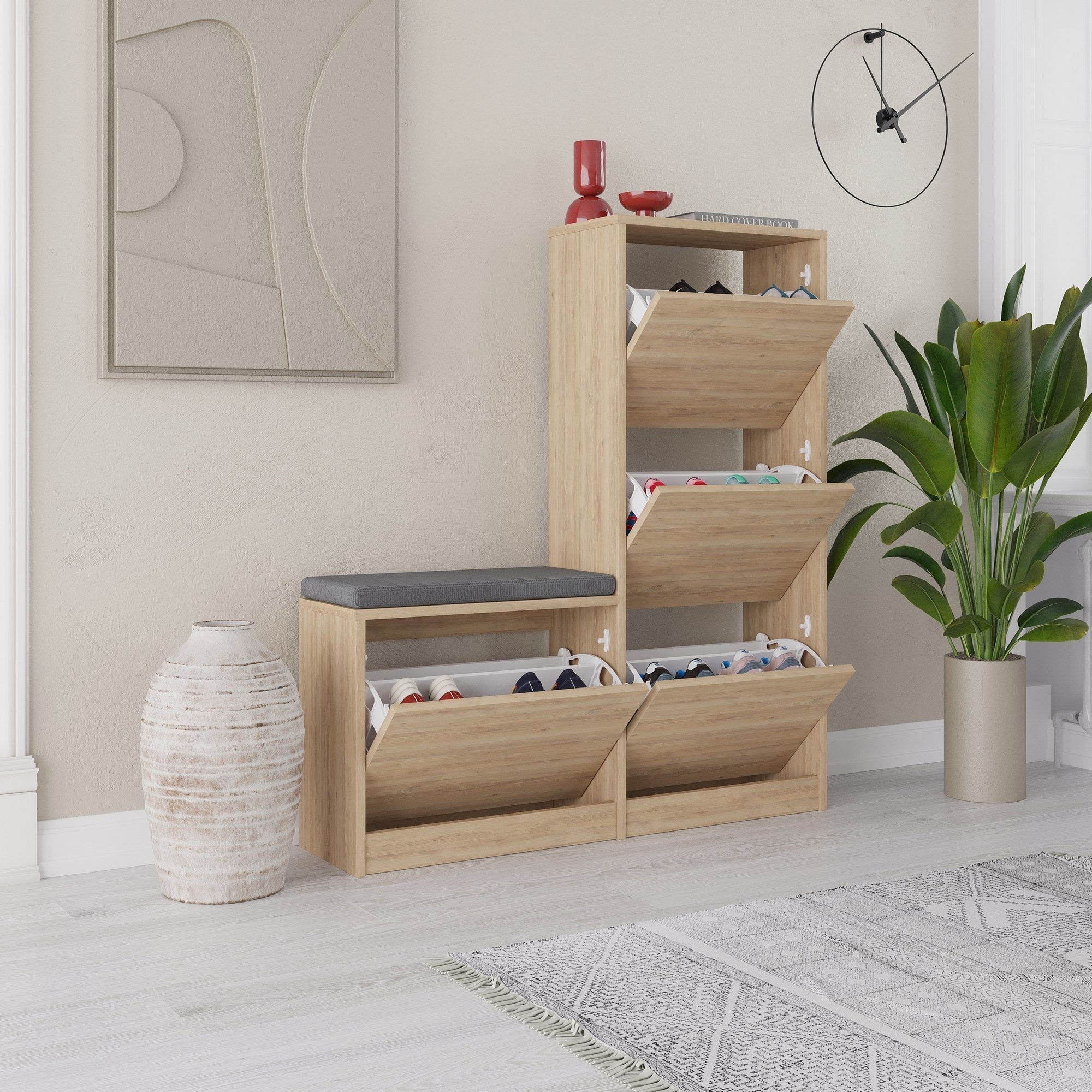 Ormar za obuću Dude - Oak | AG-vitahome.hr
