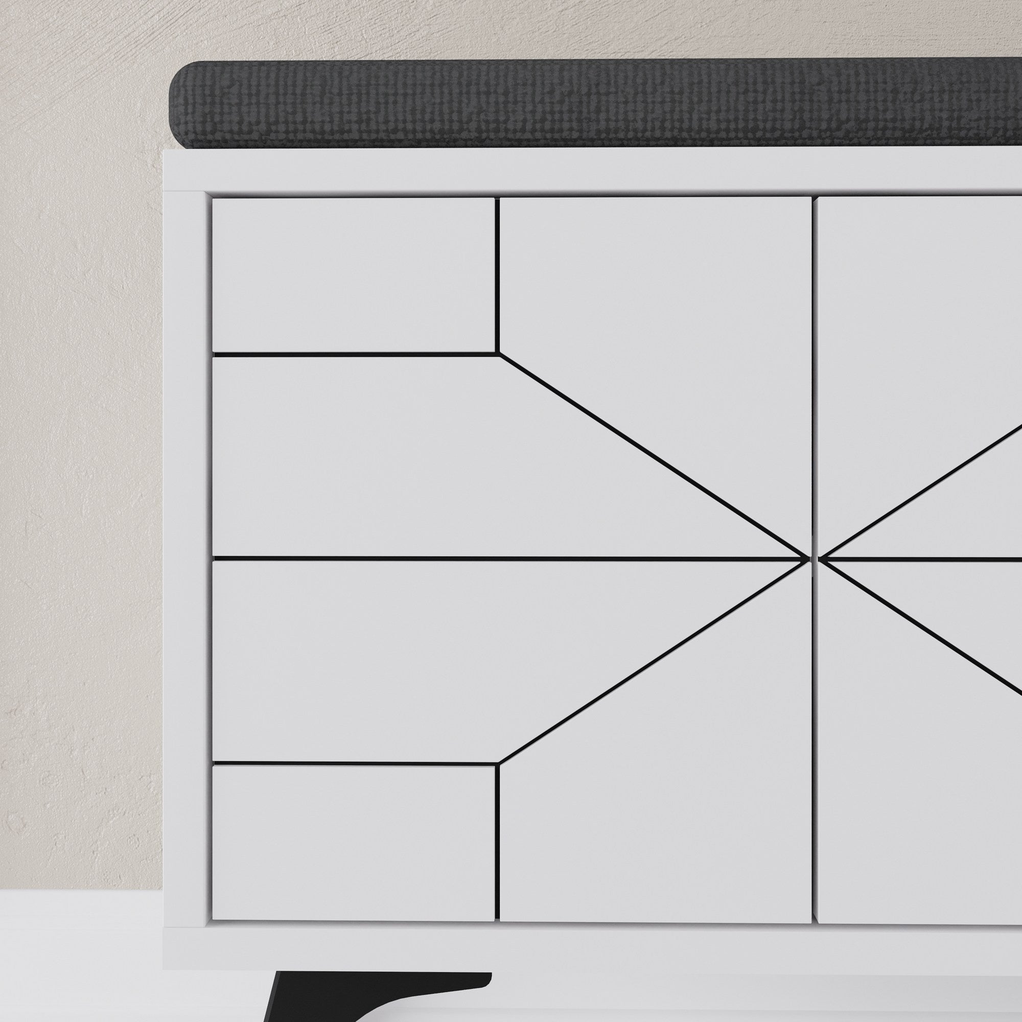 Ormar za obuću Dune Bench - White | AG-vitahome.hr
