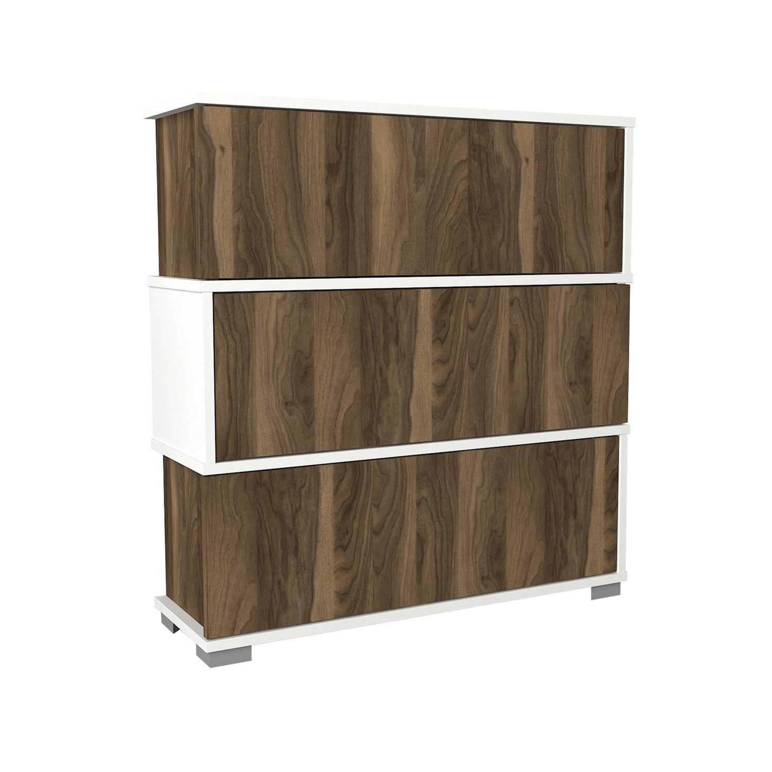 Ormar za obuću Napolyon - White, Walnut | AG-vitahome.hr