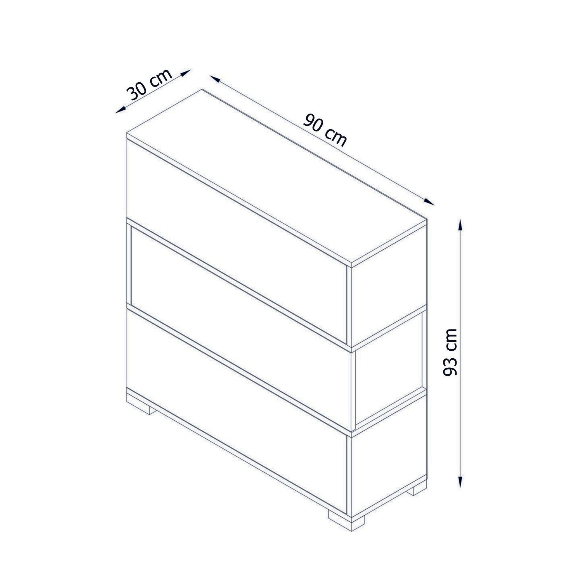 Ormar za obuću Napolyon - White, Walnut | AG-vitahome.hr