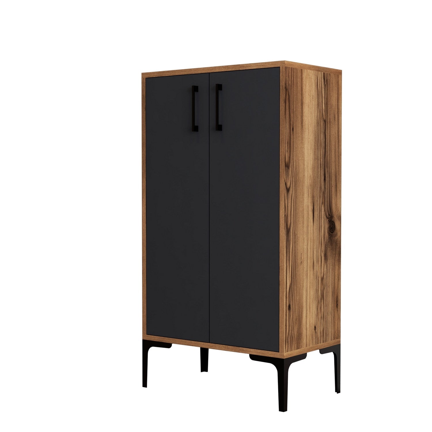 Ormar za obuću Prag - Walnut, Anthracite | AG-vitahome.hr