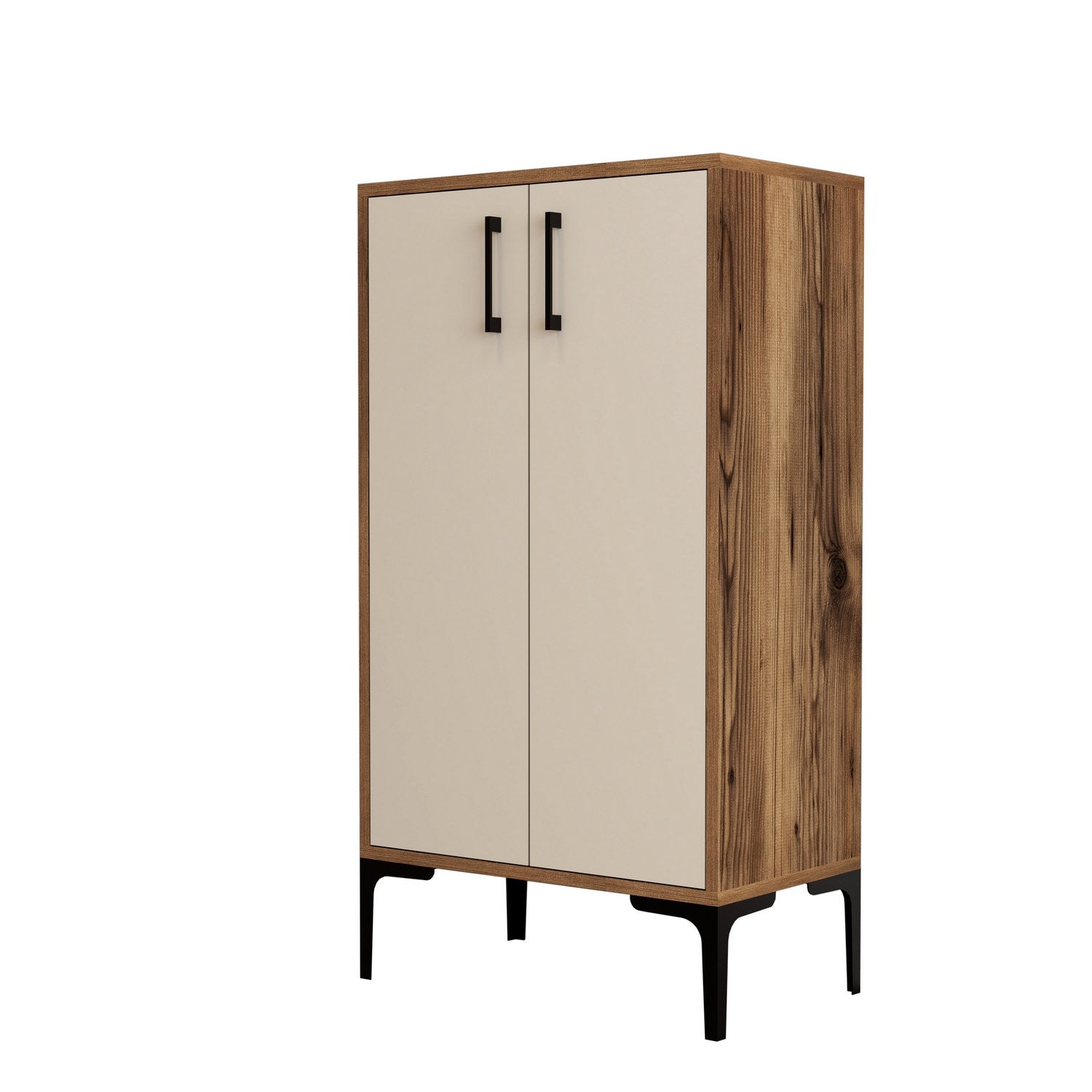 Ormar za obuću Prag - Walnut, Cream | AG-vitahome.hr