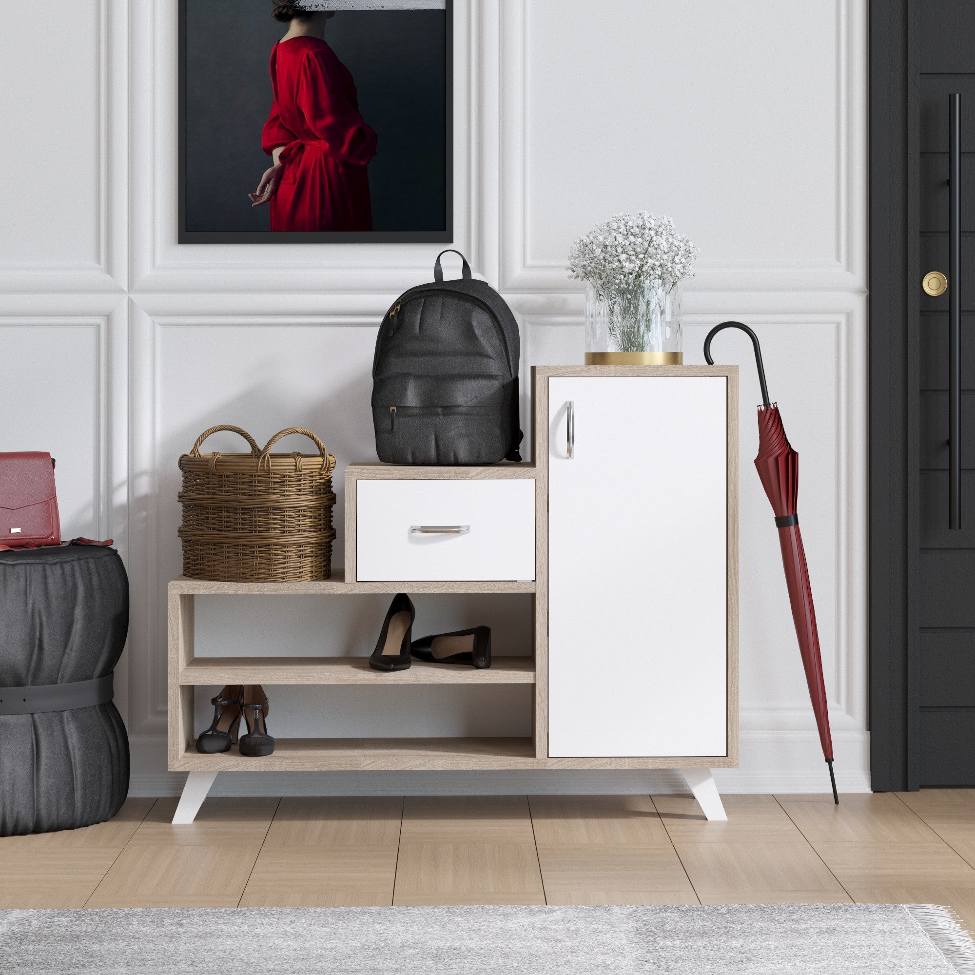 Ormar za obuću Retro - Sonoma | AG-vitahome.hr