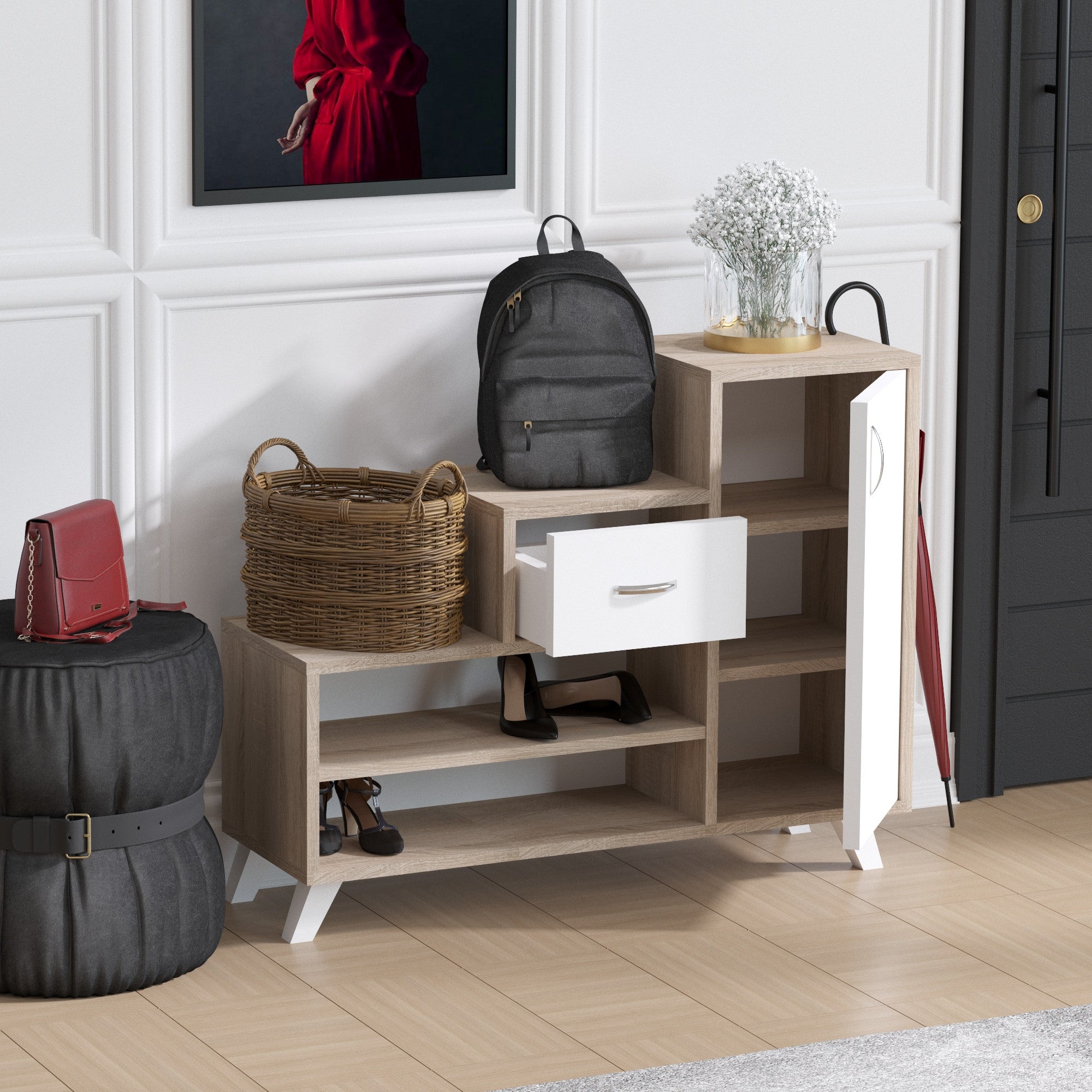 Ormar za obuću Retro - Sonoma | AG-vitahome.hr